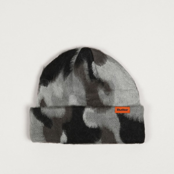 Mohair Camo Cuff Beanie, Charcoal – Butter Goods USA